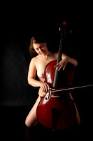 Akt mit Cello - Nude with a cello
